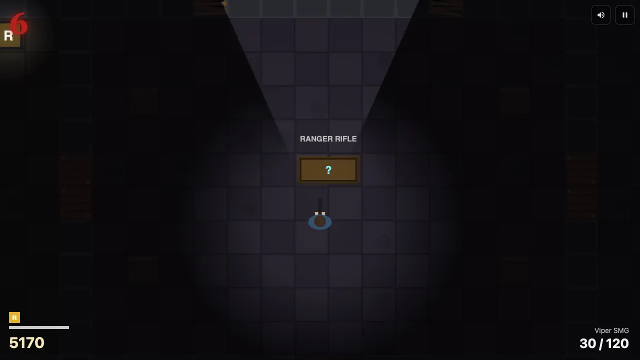 The Lucky Crate rolling a random weapon in the Hall